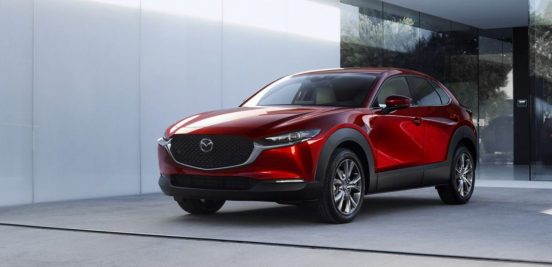 Image of a red 2020 Mazda CX-30.