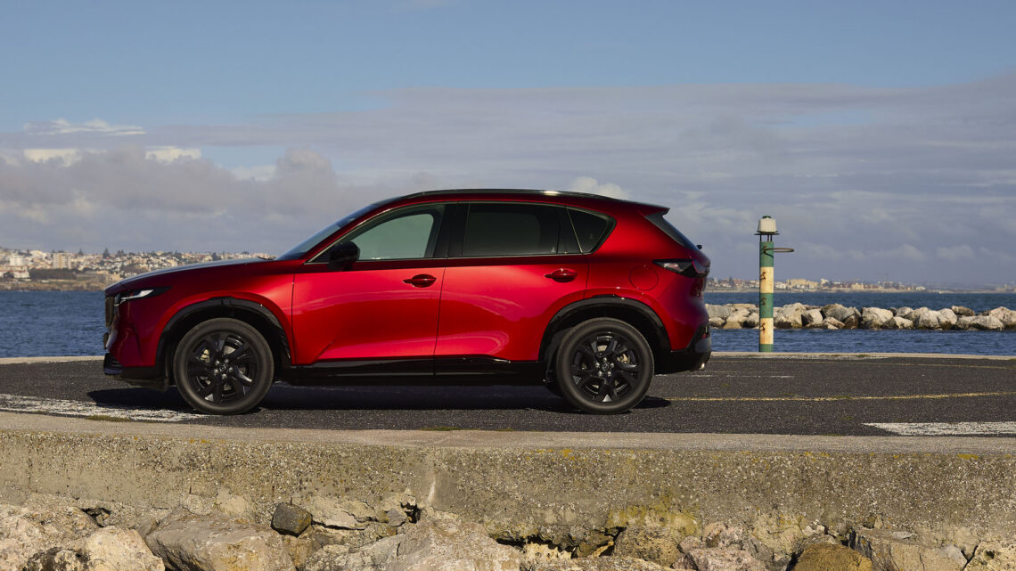 2026 Mazda CX-5 parked by the ocean