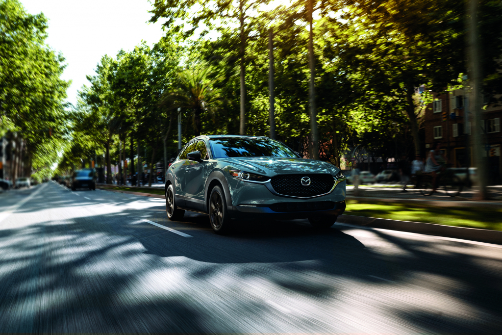 2022 Mazda CX-30 on the road