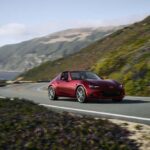 2026 Mazda MX-5 Miata driving near the coast