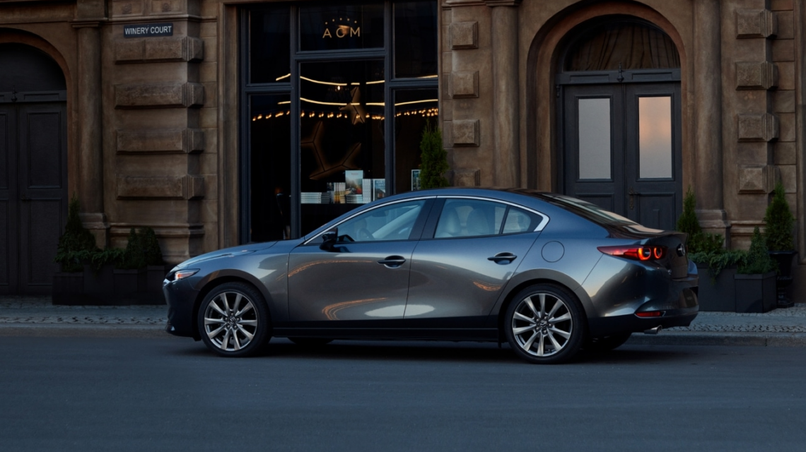 2026 Mazda3 Sedan parked on the road