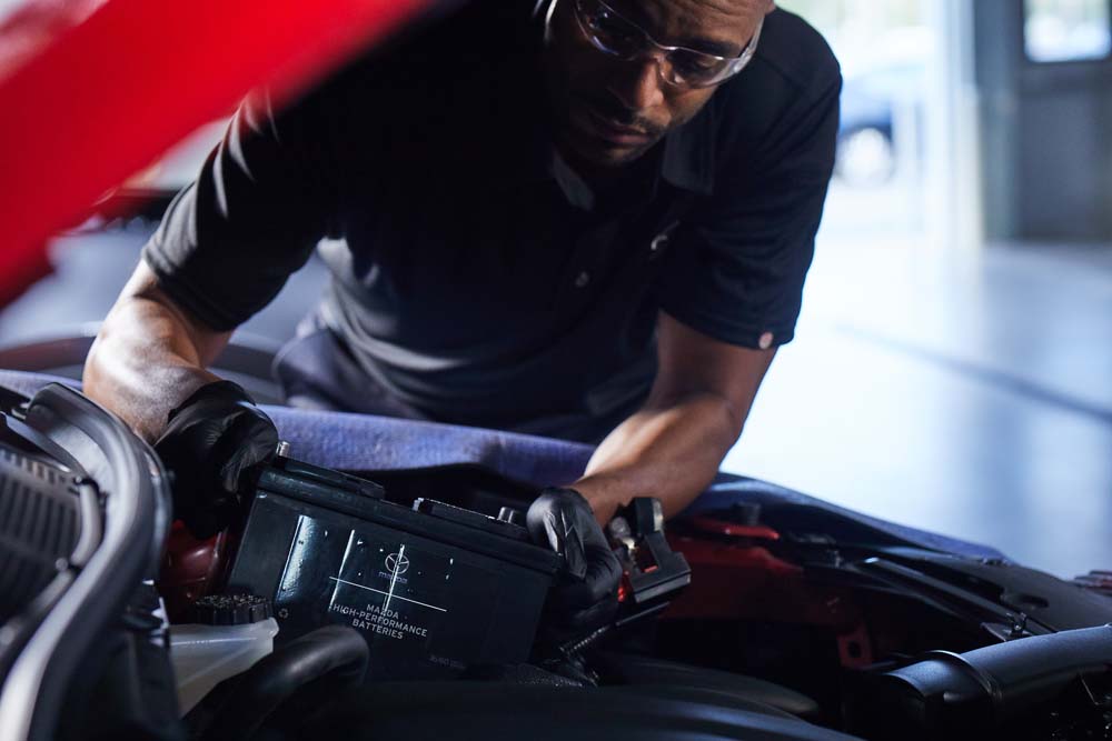 Mazda battery service